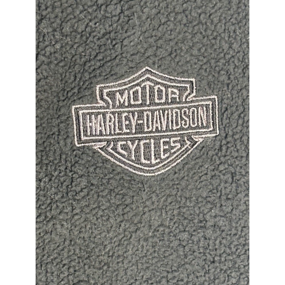 Harley Davidson W's Sherpa Fleece Vest Black Wild Prairie Eden Prairie MN Size S - Picture 3 of 6